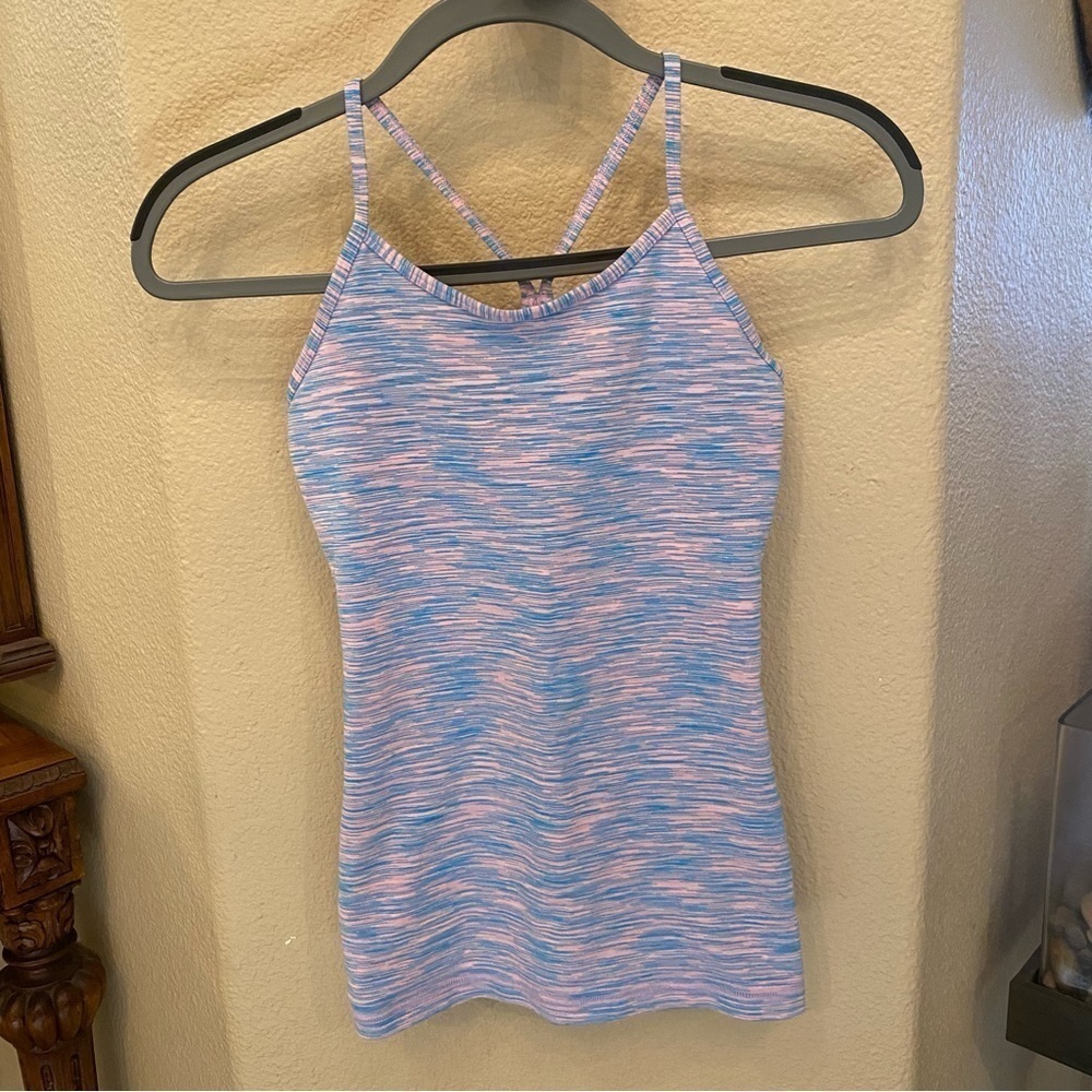IVIVVA Girls Pink & Blue Pattern Athletic Tank Top Size 12